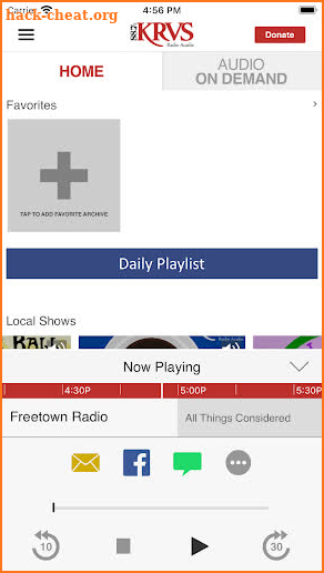 KRVS 88.7 FM screenshot