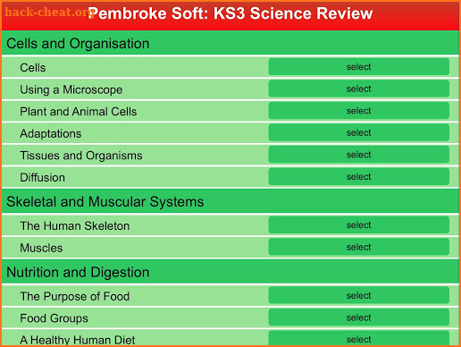 KS3 Science Review screenshot