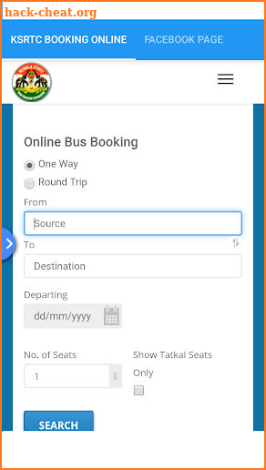 KSRTC Booking online screenshot