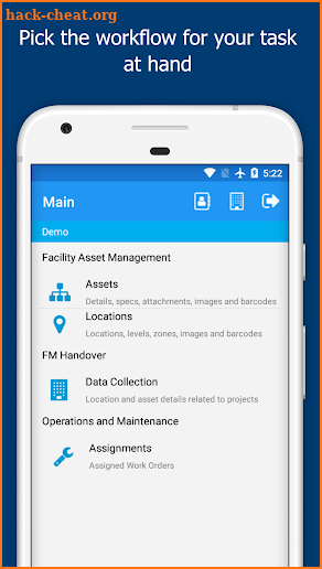 KTrack - facility data management screenshot