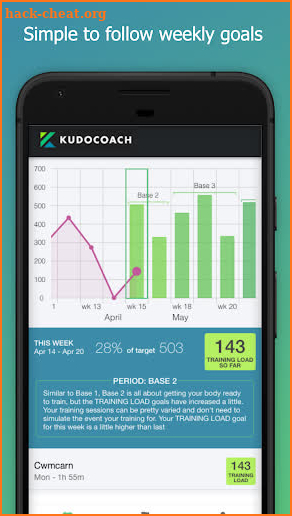 Kudo Coach: Cycling Training Plan screenshot