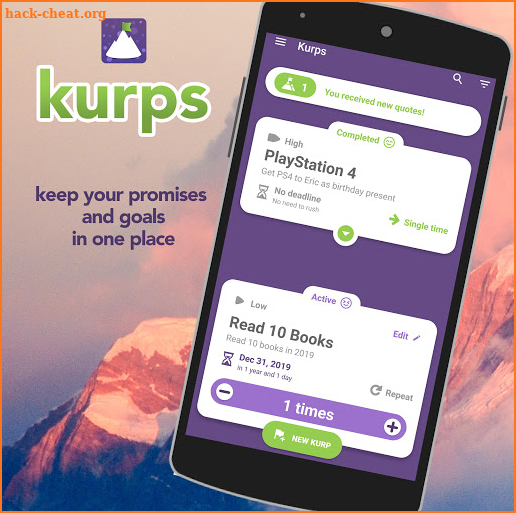 Kurps - Keep Your Promises And Goals screenshot