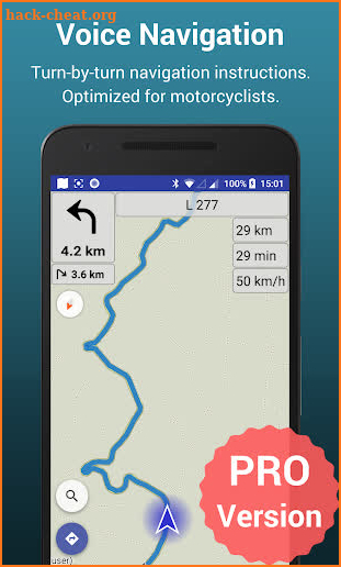 Kurviger - Motorcycle and Scenic Roads Navi screenshot