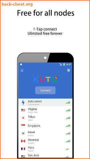 KUTO VPN-Free, Worldwide, App mode & Keep updating screenshot