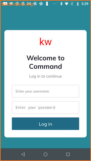 KW: Command screenshot