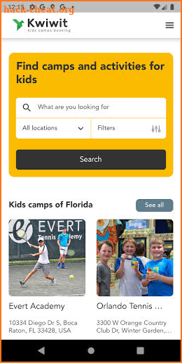 Kwiwit: Kids Camps Booking | Find Best Summer Camp screenshot