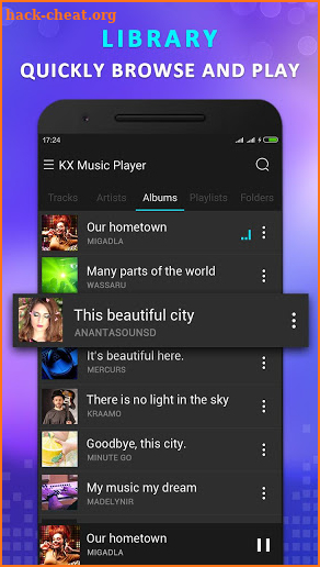 KX Music Player screenshot