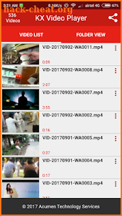 KX Video Player screenshot