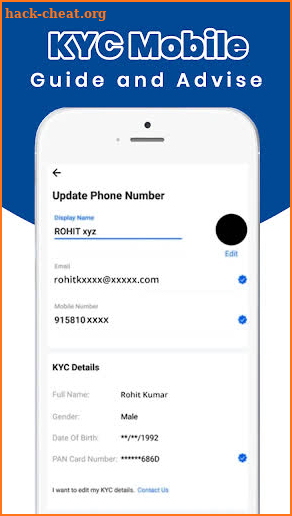 KYC Mobile - Guide and advise app screenshot