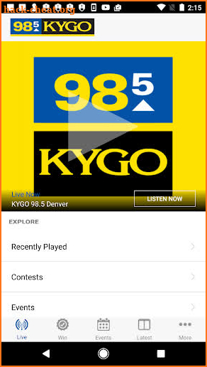 KYGO-FM Denver screenshot
