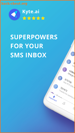 Kyte - Smart SMS Organizer, Backup & Spam Blocker screenshot