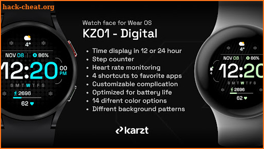 KZ01 - Digital Watch face screenshot