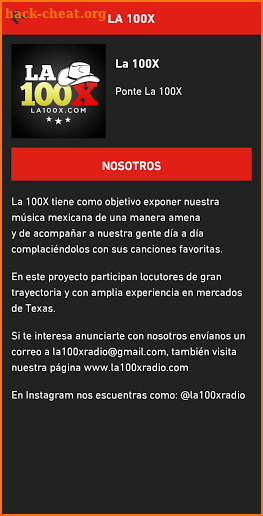 La 100X Radio screenshot