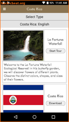La Fortuna Waterfall screenshot