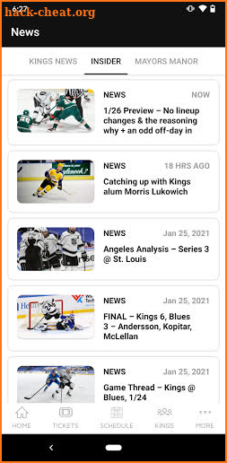 LA Kings Mobile App screenshot