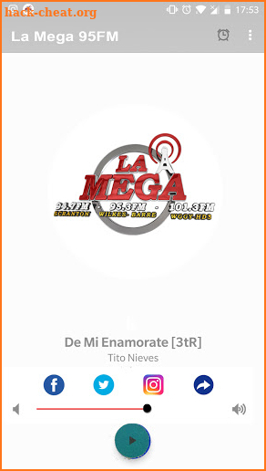 La Mega 95FM screenshot