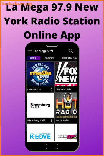 La Mega 97.9 New York Radio Station Online App screenshot