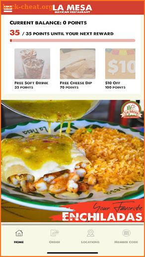 La Mesa Mexican Restaurant screenshot