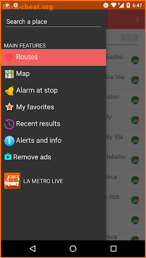 LA Metro Transit Live screenshot
