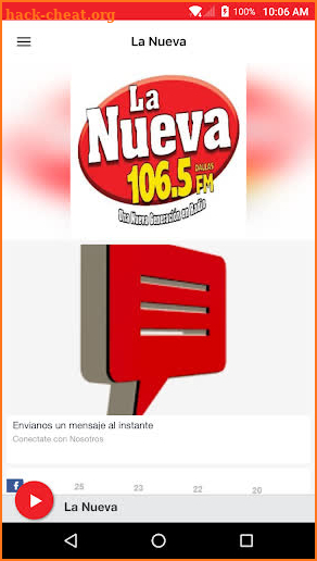 La Nueva 106.5 FM screenshot