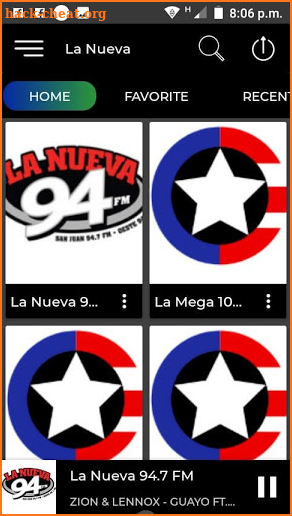 La Nueva 94.7 FM Radio De Puerto Rico La Nueva app screenshot