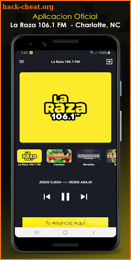 La Raza 106.1 FM Charlotte, NC screenshot
