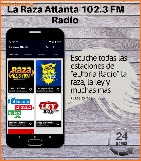 La Raza Atlanta 102.3 FM screenshot