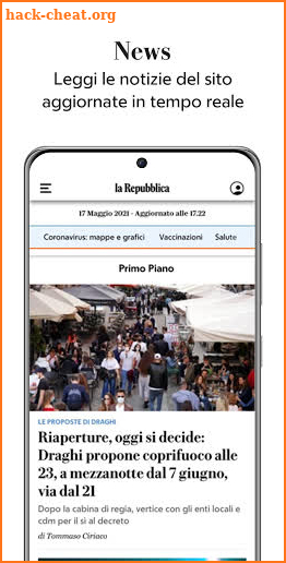 la Repubblica screenshot