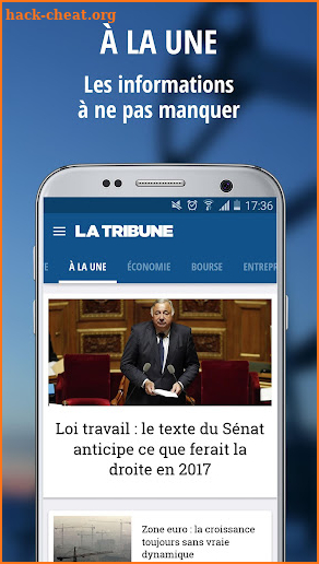 La Tribune screenshot