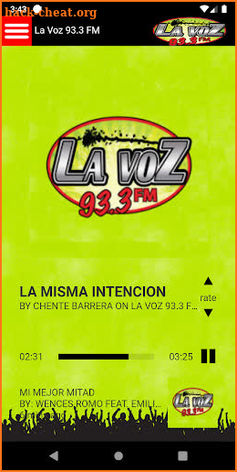 La Voz 93.3 FM screenshot