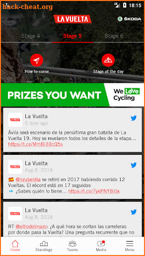 La Vuelta19 presented by ŠKODA screenshot