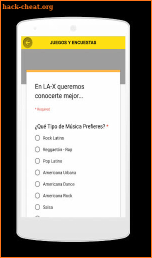 La X Radio Visual screenshot