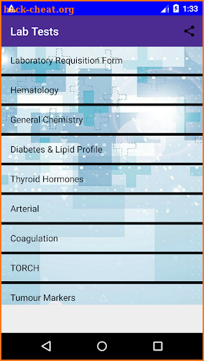 Lab Tests - Medical Lab Tests & Lab Test Values screenshot