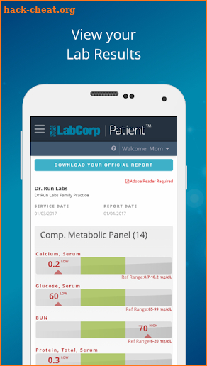 LabCorp | Patient screenshot