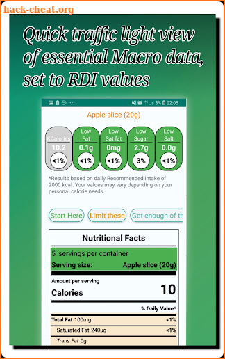 Labely - Calories & Nutritional values, FDA style. screenshot