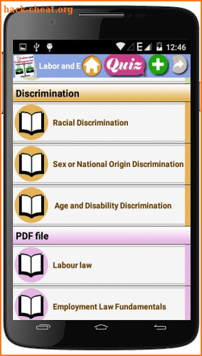 Labor and Employment law Courses screenshot