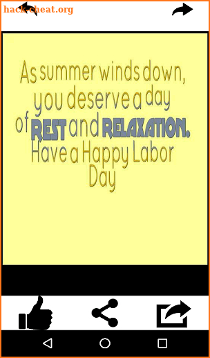 Labor Day Greeting Card screenshot