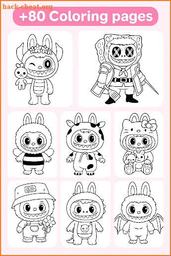 Labubu Coloring Games for Kids screenshot