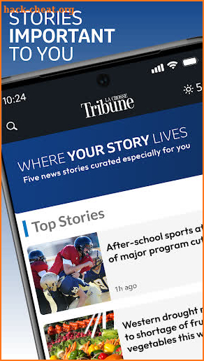 Lacrosse Tribune screenshot