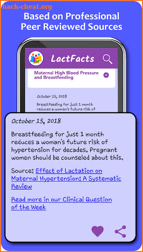 LactFacts:Latest Facts From Breastfeeding Research screenshot