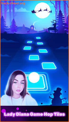 Lady Diana Hop Tiles Game screenshot