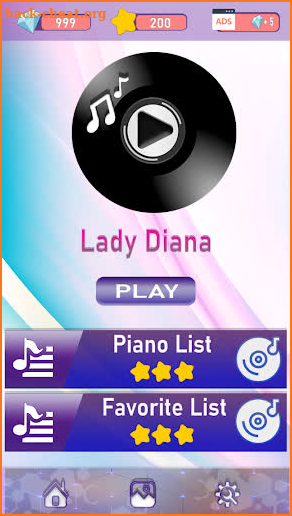 Lady Diana Piano Game screenshot