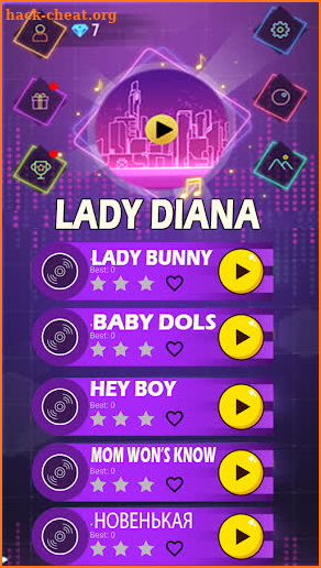Lady Diana Piano Game screenshot