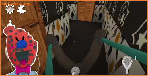 lady granny horror Game 3D MOD cat screenshot