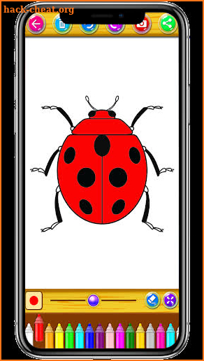 Ladybug coloring book screenshot