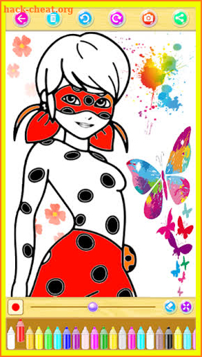 ladybug Coloring Book for Cat Noir screenshot