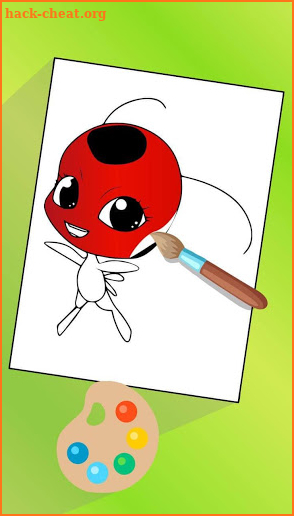 Ladybug Coloring Book Hearos screenshot