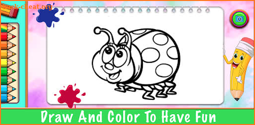 LadyBug Coloring princess Game screenshot