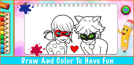 LadyBug Coloring princess Game screenshot