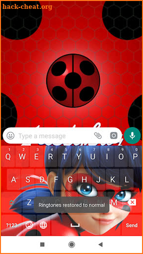 Ladybug Keyboard Theme Wallpaper HD screenshot